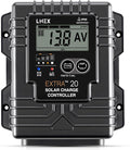 LNEX Solar Charge Controller Waterproof 20A Solar Panel Regulator with Temp SensorBacklit LCD 12V/24V PWM Solar Controller for LiFePO4AGM Gel Flooded and Lithium Battery