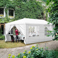 Outdoor Gazebo Canopy Wedding Party Tent Camping Shelter Commercial Instant Shelter Waterproof Tent with Removable Side Walls (10'x20' with 6 Sidewalls)