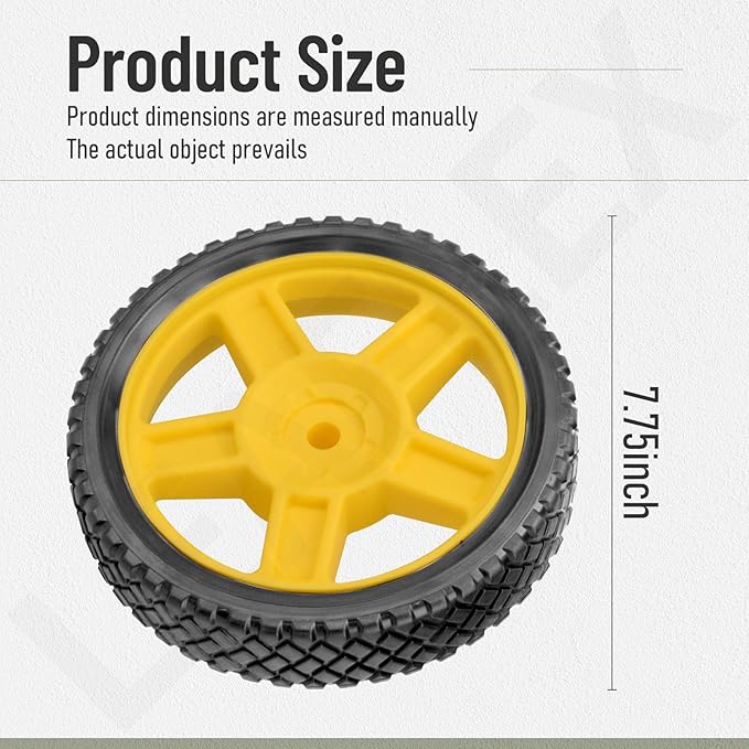 8-Inch Never-Flat Generator Wheel Kit for Predator 4000 6500 8750 Watt Generators Equipped With An Adjustable Handle
