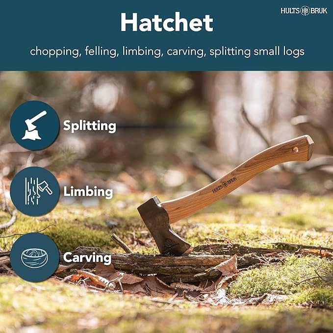 Hults Bruk 840702 Almike Hatchet - 1 lb Head 16 Handle