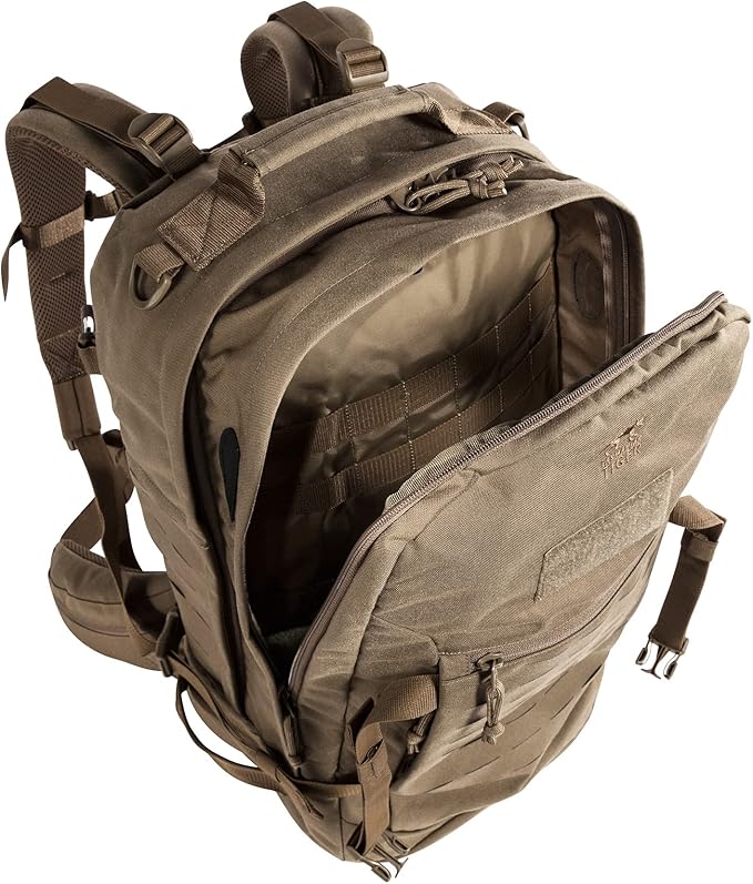 Tasmanian Tiger Mission Pack Mk II 37L Combat Backpack with Laser Cut MOLLE System YKK RC Zippers Black