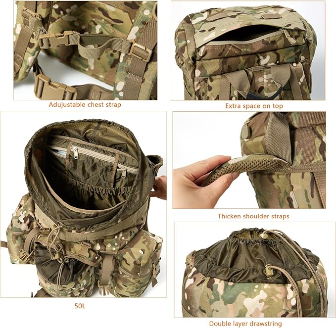 MT Military ALICE Pack Internal frame Army Survival Combat ALICE Rucksack Backpack