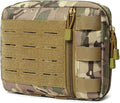 Tactical Molle Admin Pouch Multi-Purpose Laser-Cut Utility Pouch Modular Organizer Tool Pouch Bag(CP)