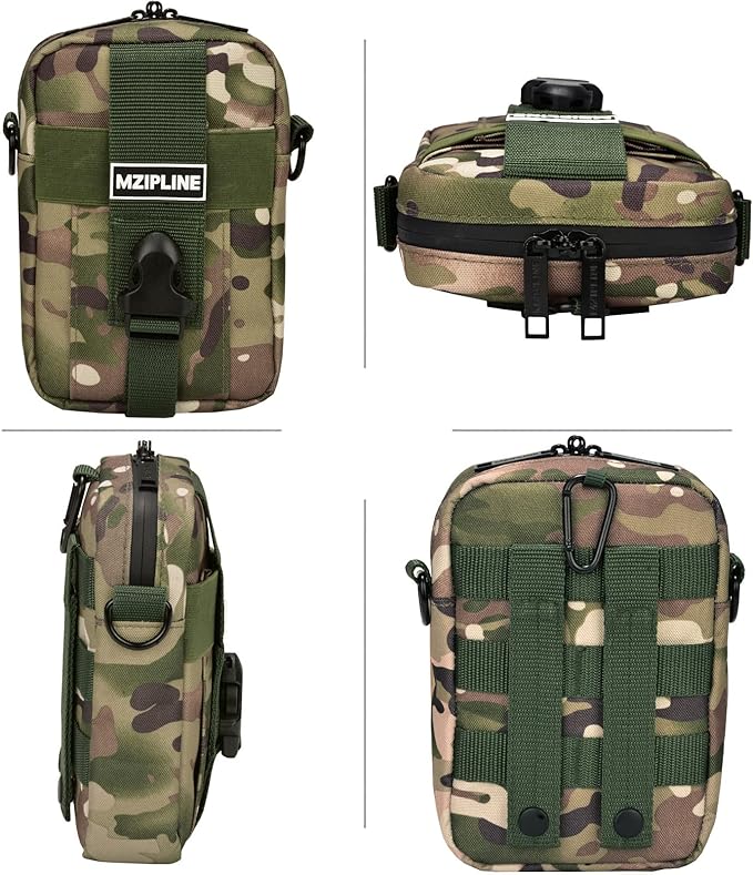Tactical Package Bag -Smell Proof - Crossbody Sling Shoulder Bags with Carbon Lining for Man