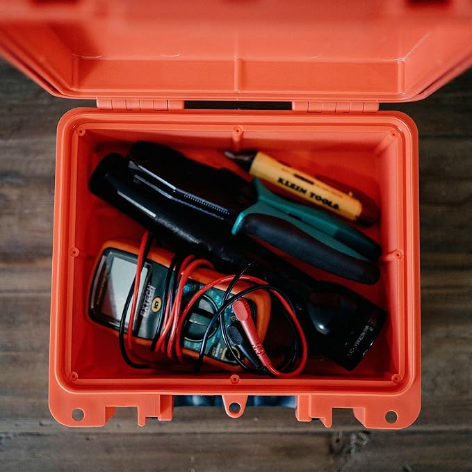 Seahorse SOLAS Orange High Visibility Hard Protective Case IP67 Waterproof/Impact Resistant/for Marine Photography Boating First Aid Box Tech Box Emergency (SOLAS ORANGE - 120)