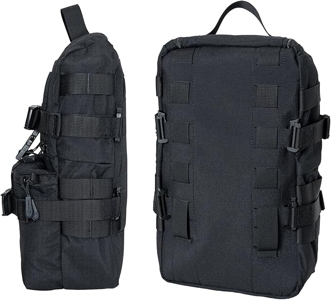 IDOGEAR SPORTS Tactical MOLLE Hydration Pack for 2L Water Bladder Reservoir Bag for Plate Carrier Outdoor Airsoft Paintball