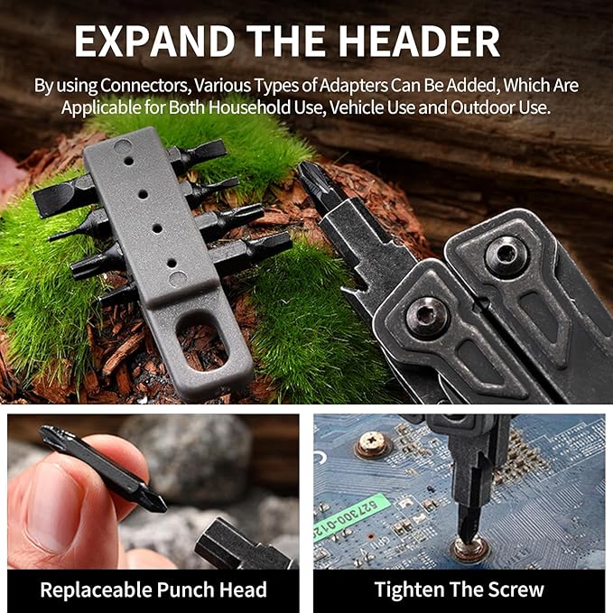 27-in-1Multitool Pliers with Scissors Rope CuttersSaw ScrewdriversCan OpenerFileCarrying PouchStainless Steel Pocket Multi-Tool Ideal for Camping Survival and GiftBlack