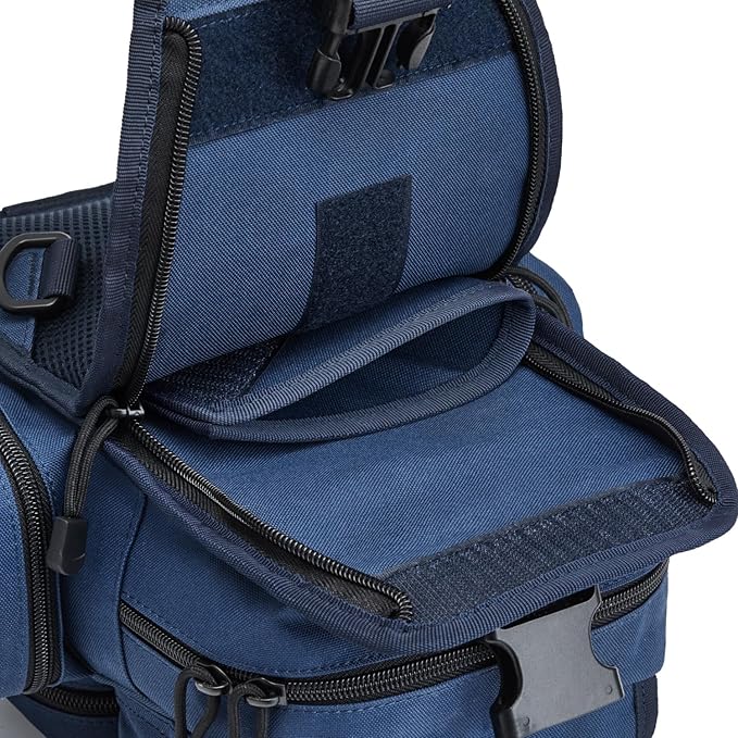 G4Free Tactical EDC Sling Bag Pack with Adjustable Holder Sling Shoulder Assault Range Backpack(Dark Blue)
