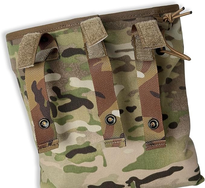 Tactical Bag for Foraging Airsoft Lightweight Molle Roll up Dump Pouch 500D Nylon Collection Pouch Mag Pouch Accessory Bag for Paintball Softair Hiking