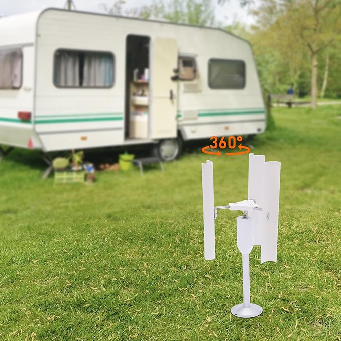 Vertical Wind Turbine Model Generator 3-Blade Windmill Power Charger Wind Turbine Vertical axis Wind Turbine12V Teaching Tool for Scientific Experiments and Model Making