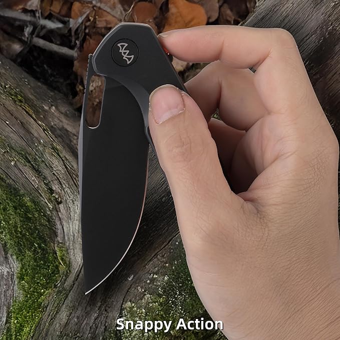 Pocket Knife 3.3 Folding Knife Premium 14C28N Blade with Aluminum Handle Pocket Clip EDC Knife for Camping Hunting Hiking Survival and Outdoor Activities