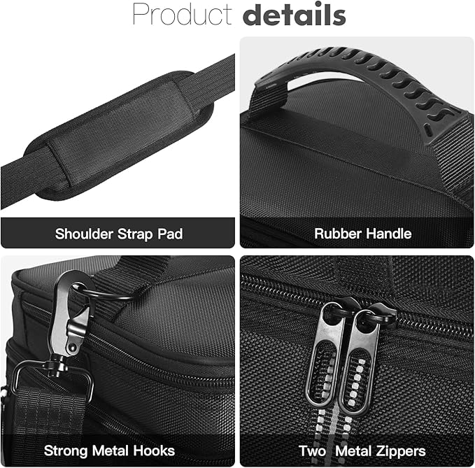Portable Power Station Carrying Case Bag Compatible with BLUETTI AC2A Power Station Generator Protective Shoulder Bag Storage Cover