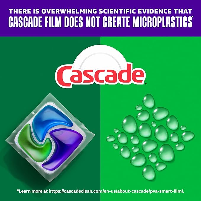 Cascade Platinum Plus Dishwasher Pods Dish Detergent Soap Clean Scent 62 Count