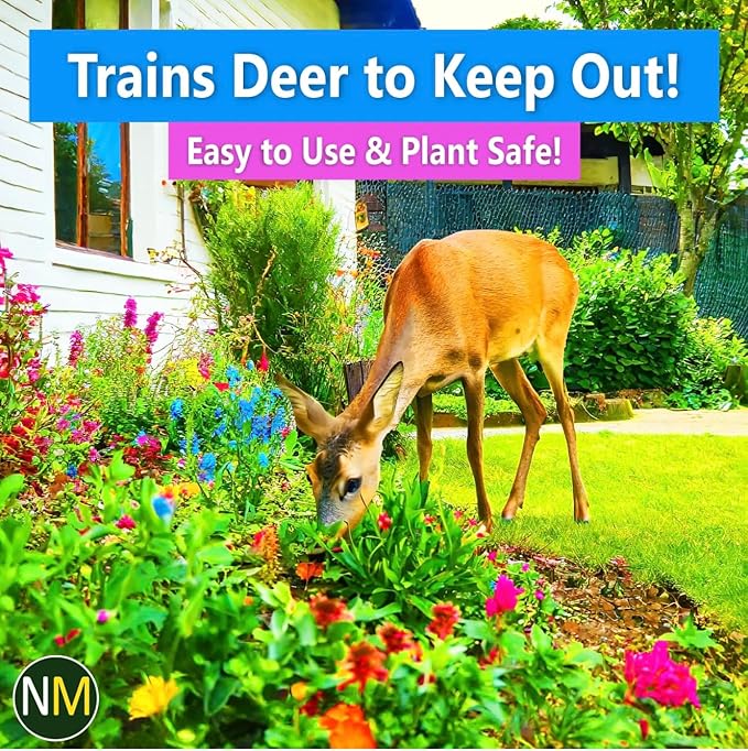 Nature's Mace Deer &amp Rabbit Repellent 25 Pound Bag Repel Deer from Your Home Garden Deterrent Safe to use Around Children Plants Produce Protect Your Garden Instantly Plant Safe