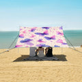 ALAZA Dreamy Butterfly Pattern Beach Tent Sun Shelter Portable Canopy Sunshade for Outdoor Camping Picnics Backyard Fun 10x9 ft