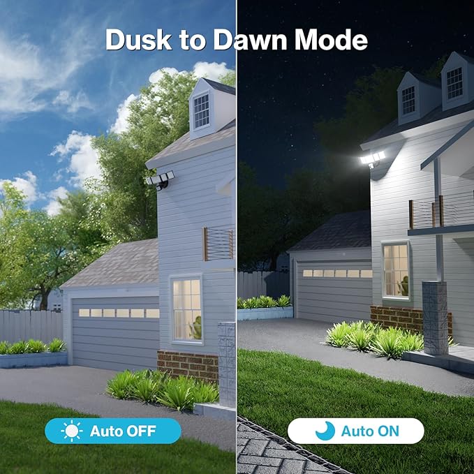 Olafus 130W Motion Sensor Outdoor Lights 13000LM 2 Pack Motion Sensor Flood Light Dusk to Dawn Outdoor Lighting IP65 Waterproof Motion Detector Lights for Outside Black