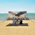 ALAZA New York Eagles Beach Tent Sun Shelter Portable Canopy Sunshade for Outdoor Camping Picnics Backyard Fun 10x9 ft
