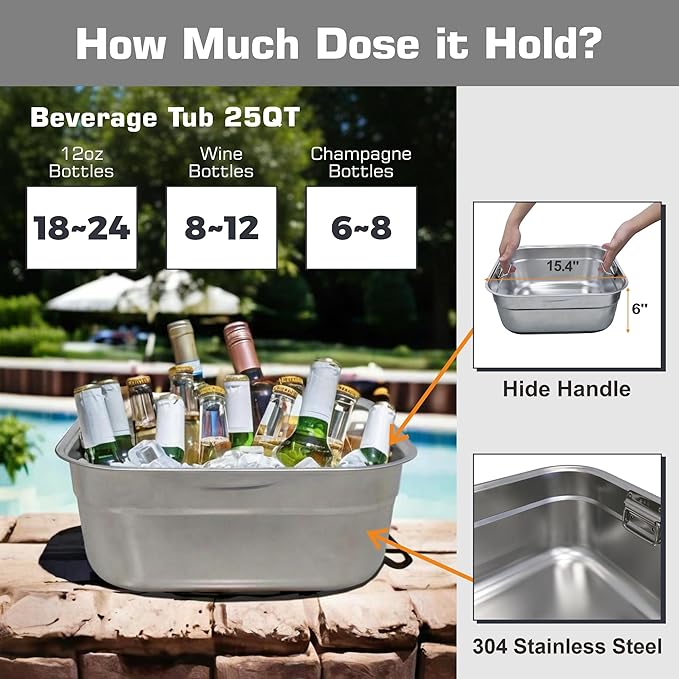 2-Piece 48 Rectangular Propane Fire Pit for Outside Patio with Hidden Tank Table &amp Ice Bucket 50000 BTU Fireplaces with Lid Glass Rocks Cover(Black w/Ice Bucket)