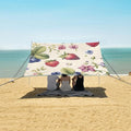 ALAZA Strawberry and Blueberry Pattern Beach Tent Sun Shelter Portable Canopy Sunshade for Outdoor Camping Picnics Backyard Fun 10x9 ft