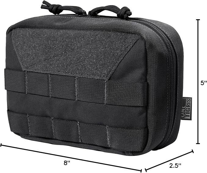 OneTigris Tactical Molle PouchesLarge Admin Pouch Utility Tool Pouch Multi-Purpose Molle Accessories Waist Belt Pouch Bag 8 x 5 x 2.5