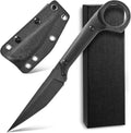 Ccanku C1140 Fixed Blade Knife D2 Blade G10 Handle Claw Knife for Outdoor EDC Tool Survival Hiking Camping (Black)