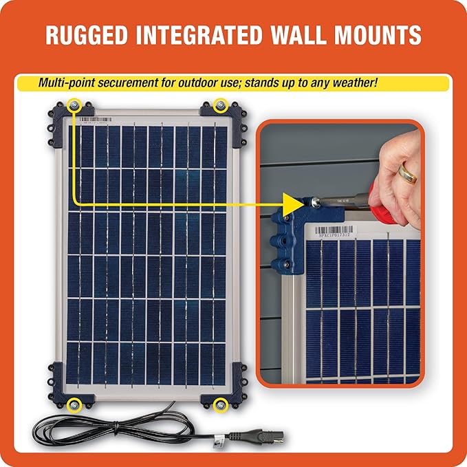 Optimate Solar Duo 10W TM522-D1 6-Step 12V / 12.8V 0.83A Weatherproof Solar Battery Saving Charger &amp maintainer