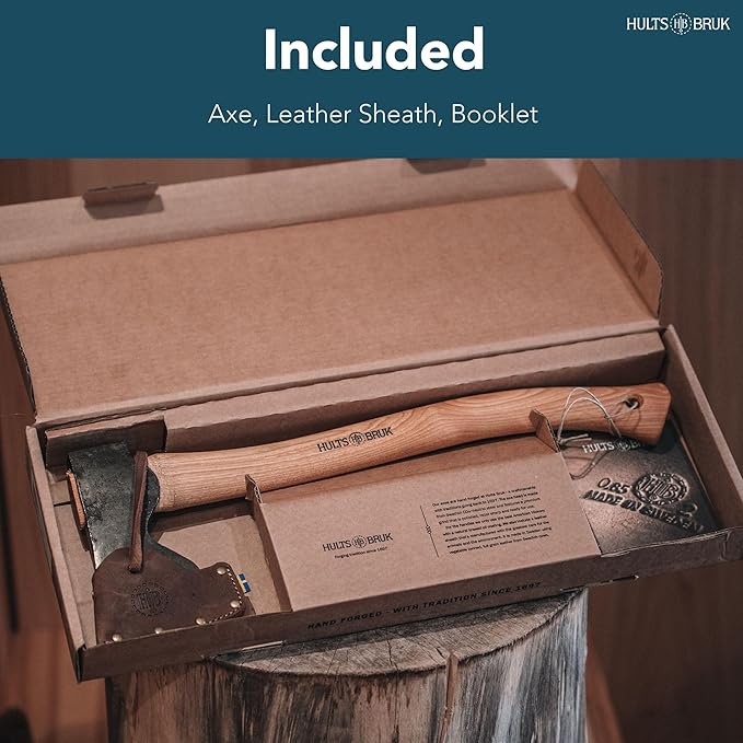 Hults Bruk 840771 Spika Hunting &amp Forest Axe - 1.5 lb Head 17.5 Handle