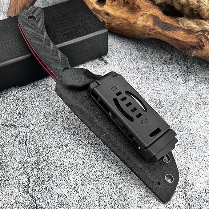 8.38 Fixed Blade Knife with Kydex Sheath D2 Steel Blade G10 Handle Outdoor Knife for Camping Hiking Fishing Survival Gift