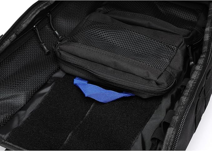 40L Waterproof Tactical Medical Backpack First Aid Bag for Hiking Trekking Hunting Fishing Camping Outdoor Sports (Black)