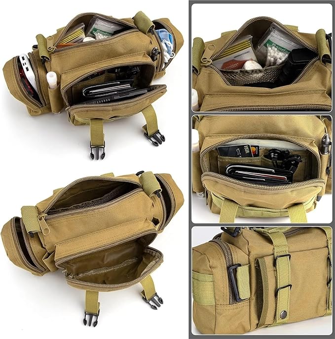 Tactical Shoulder Duffle Bag Water Resistant Deployment Bag Molle Utility Pouch