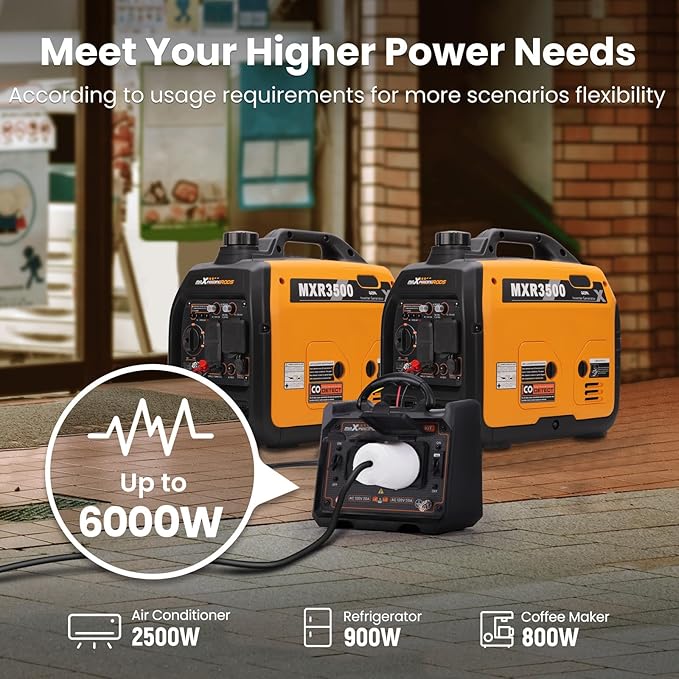 maXpeedingrods Generator Parallel Kit with 120V 30A 120V 50A Outlets and 50-Amp Circuit Breaker