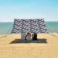 ALAZA Cat Cute Kitten Cartoon Beach Tent Sun Shelter UPF50+ Protection Beach Shade Canopy w/ 4 Sandbags for Outdoor Camping Fishing Backyard Fun Picnic 10x9 ft