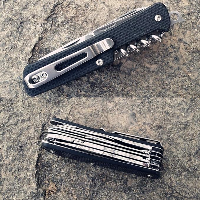 Ruike Multitool Small Pocket Knife for men Folding Camping Knife EDC Utility Outdoor Gear 17c27 Cool Steel Screwdriver LD51