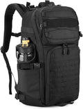 HUNTVP Tactical Backpack for Men 35L Military Backpack MOLLE 1000D Army Daypack 3 Day Bug Out Bag for Work Camping Hiking Outdoor Black