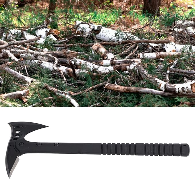 Ejoyous 14 Outdoor Multifunctional Hatchet Camping Axe Tool with High Tenacity Fiber Anti Slip Handle and 420 Steel for Hiking Camping Chopping Hammering