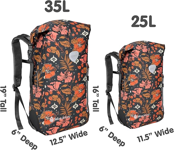 Skog Å Kust BackSak Heavy Duty Waterproof Backpack - Gear Bag for Sports Travel &amp More - 25 &amp 35 Liter Sizes