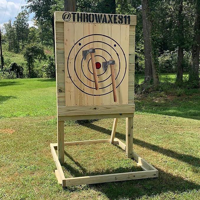 Throwing Axe Set 16.5 Throwing Tomahawk with 1065 High Carbon Steel &amp Wooden Handle Perfect for Axe Throwing Game for Backyard Competition and Recreation