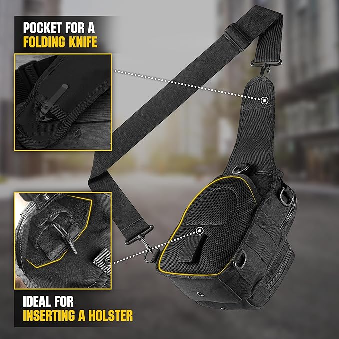M-Tac CCW Sling Bag for Men &amp Women - EDC Shoulder Bag Tactical - Crossbody Concealed Carry Bag - Mens Chest Pack
