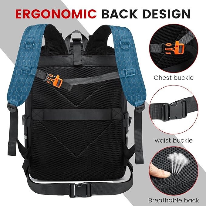 Motorcycle Backpack Helmet Bags Large Capacity Waterproof Helmet Backpack for Men Motorcycle Accessories Storage Cycling Bag(Black)