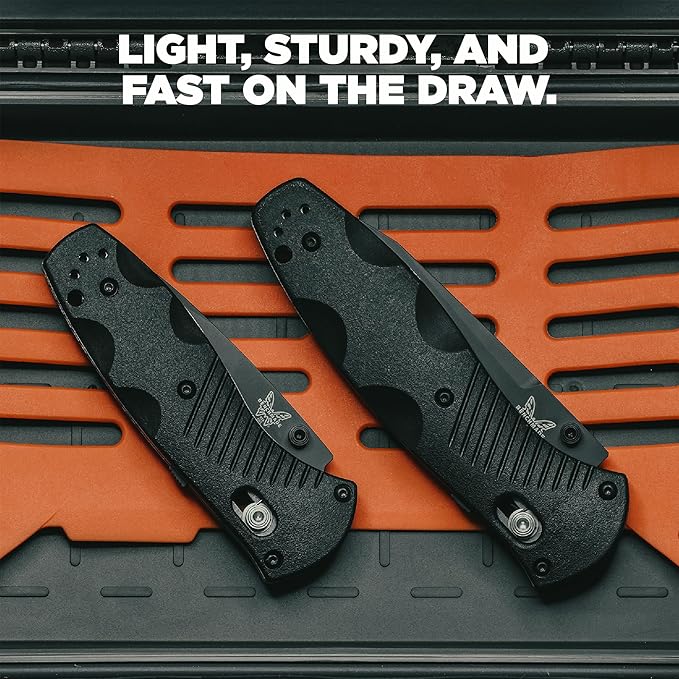 Benchmade - Mini Barrage 585 EDC Knife Drop-point Blade with Black Valox Handle (585)