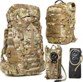 MT Military Army Large Rucksack with Detacheable Assault Backpack Hydration Pack Shoulder Straps and Waist Belt Metal Frame | Detacheable Hydration Pack Shoulder Straps Waist Belt Metal Frame
