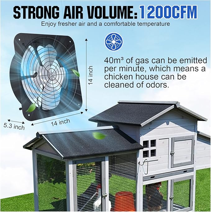 ECO-WORTHY 25W Solar Powered Attic Ventilator Gable Roof Vent Fan with 30W Foldable Panel - Fans for Home Attic Greenhouse RV or Outdoor Ready-to-Use Fan