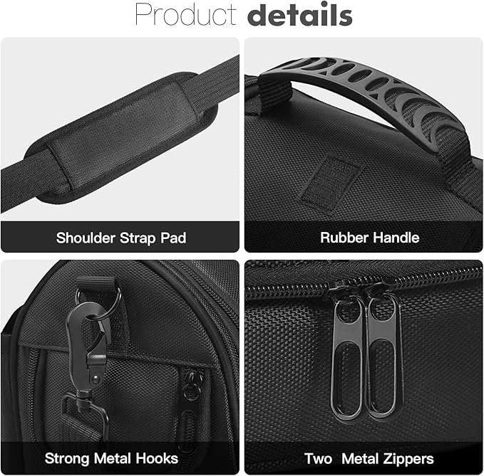 Portable Power Station Carrying Case Bag Compatible with Anker 521 Power Station Generator Protective Shoulder Bag Cover with Pocket for Outdoor Travel Camping Charging Accessories