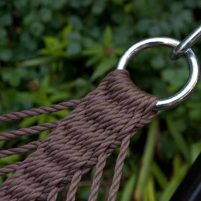 Algoma 4910 Two Point Tight Weave Caribbean Hammock Brown