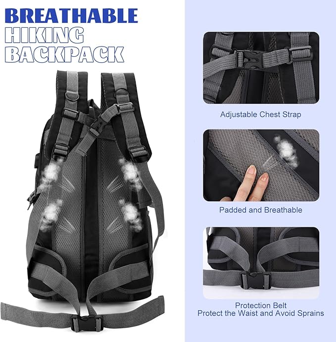 Waterproof Outdoor Multifunctional Camping Large Capacity Casual Sports Fitness Fashion Bag Tactical Hiking Backpack Oxford Material for Outdoor Running Travel bag Laptop Backpack &amp Student Backp