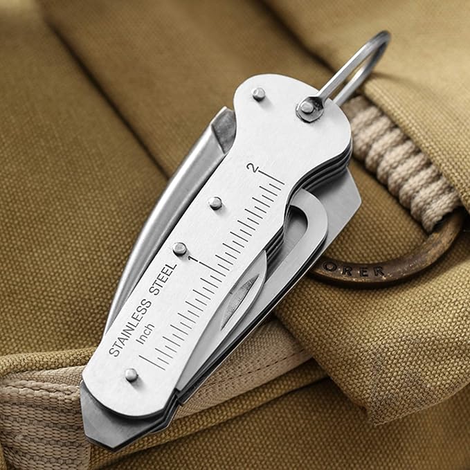 Sailor's Survival Knife Pocket Size EDC Multi Tool Swiss Army Skipper Emergency Rigging Tool with Can Opener Screwdriver Knife Wire Stripper for Boating Sailing Fishing and Hunting