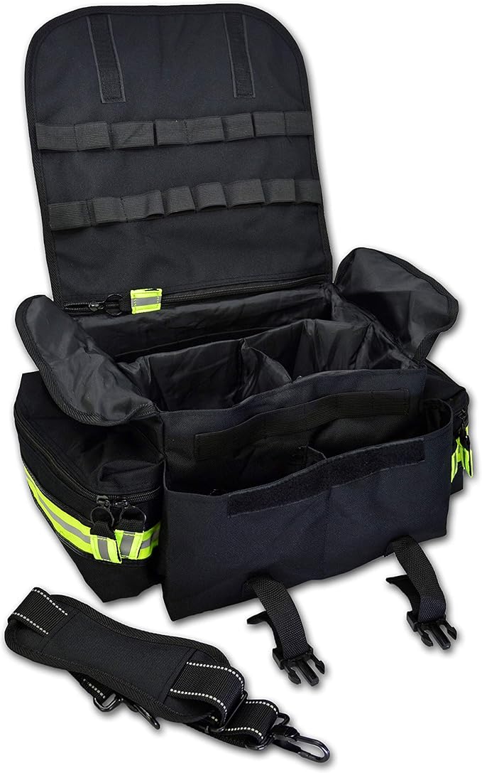Lightning X Customizable Small Medic First Responder EMT Trauma Bag w/Embroidered Name Patch - Black