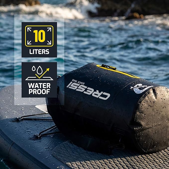 Cressi Ocelot Dry Bag – Water-Resistant Gear Protection with Carry Straps for Swim and Outdoor Activities - Designed in Italy