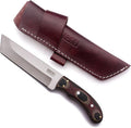 GCS Handmade MicartaHandle D2 Tool Steel Tactical Hunting Knife with leather sheath Full tang blade designed for Hunting &amp EDC GCS 24