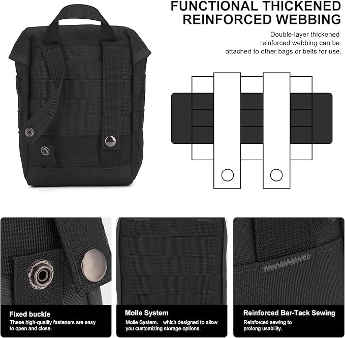 Mardingtop 60L Hiking Backpack+ Molle Tactical Utility Pouch
